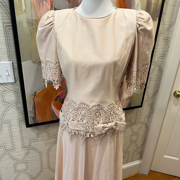 Karen Lawrence Pink 2pc Cocktail Dress, sz 6 - Picture 1 of 12